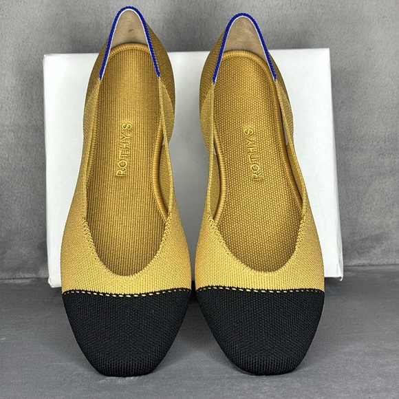 🔥🔥🔥Rothy's Women's Tan and Black Flats Size: 10.5🔥🔥🔥 - Picture 3 of 7